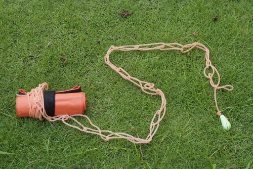 フロートとロープの結び方・クラブヒッチ(巻き結び)とチェーンノット