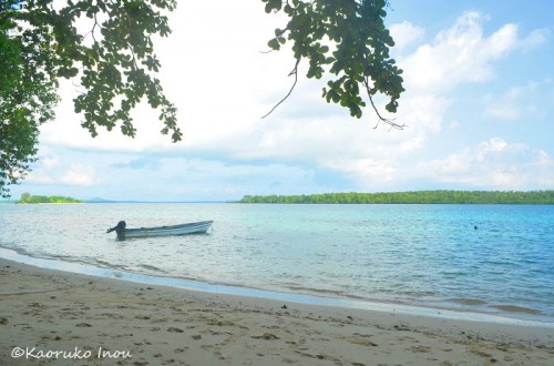 パプアニューギニアのビーチ（撮影：稲生薫子）