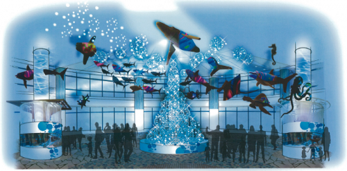 お台場のクリスマスイルミネーション、「『AQUA Xmas 2014』（提供：アクアシティお台場）