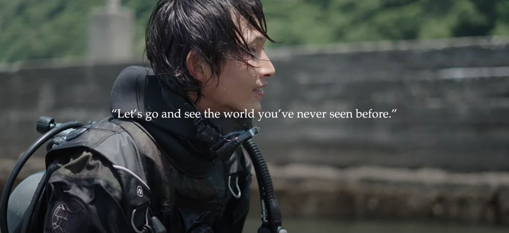 RGBlueが水中写真家・茂野氏出演のショートムービーを制作。YouTubeにて公開中