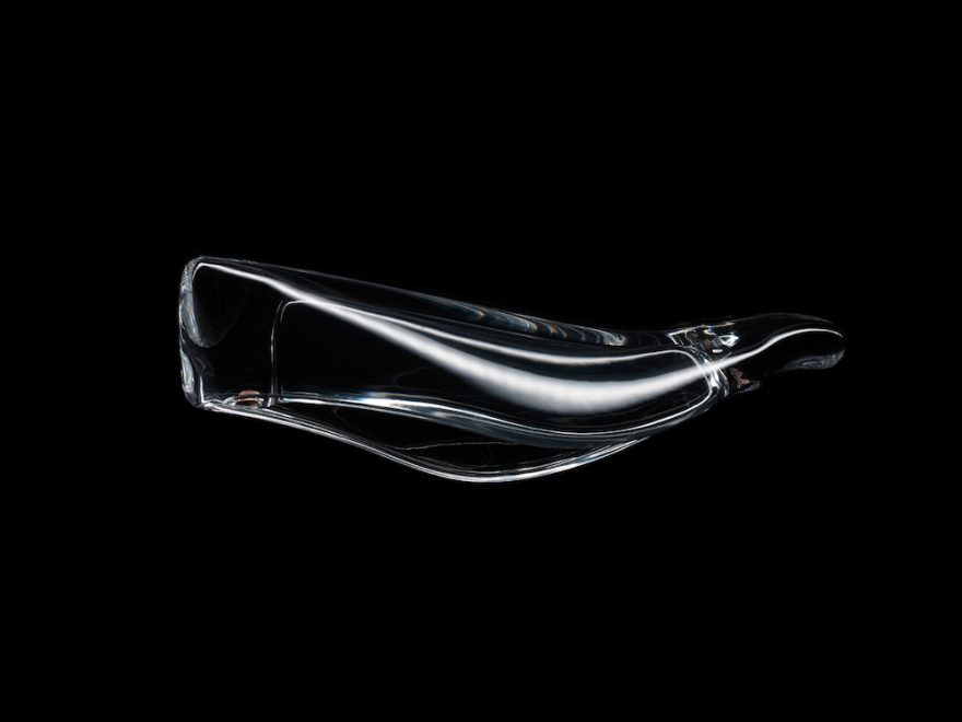 クリスタルガラスのように透き通ったマッコウクジラのフォルム