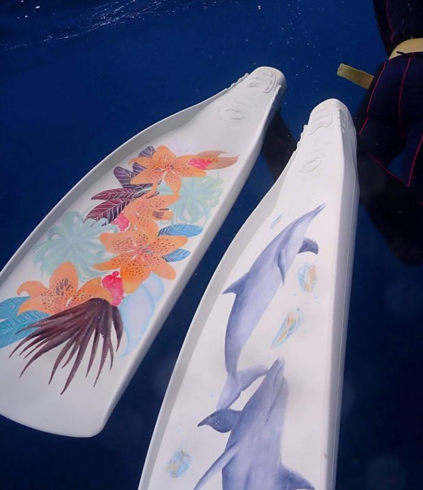 【ダイビング×アート】日本唯一のフィンアーティストYURIEがヨーロッパ初進出！