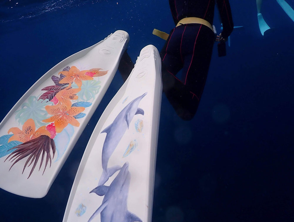 【ダイビング×アート】日本唯一のフィンアーティストYURIEがヨーロッパ初進出！
