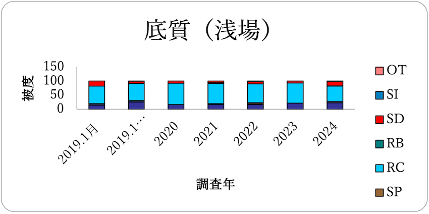 底質の調査結果　2019年～2024年