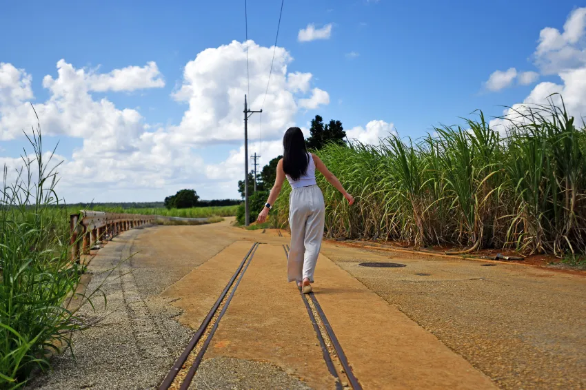 かつては沖縄にも線路があった