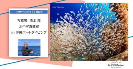 水中写真の極意を学ぶ！清水淳氏による1day特別講座 in沖縄を開催
