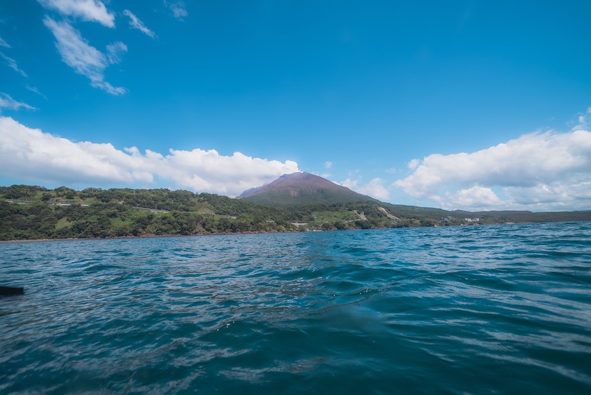 桜島の目の前がトレーニングポイント(写真:Volcano Cup)