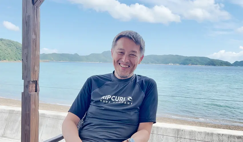奄美大島でダイビングにハマっている長谷川さん