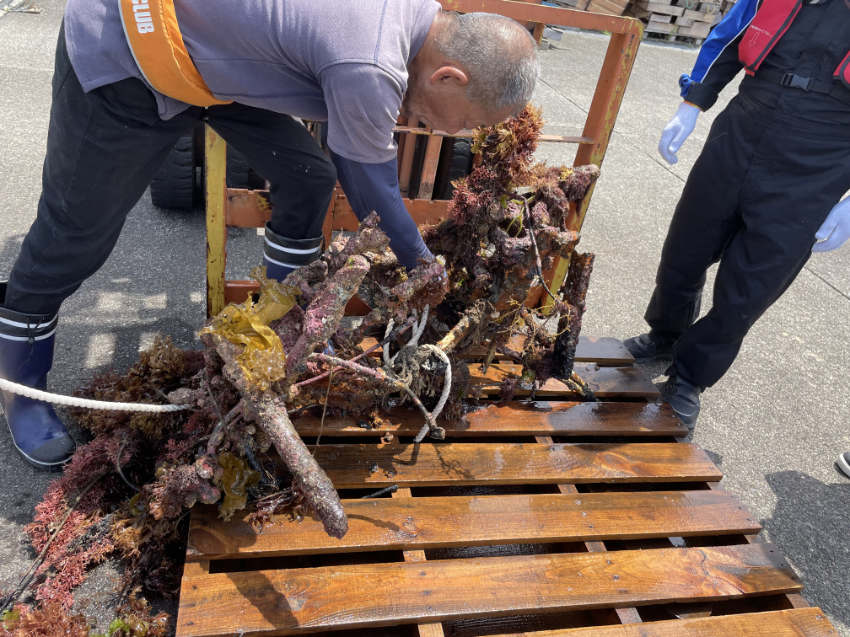 海水で劣化したバイク