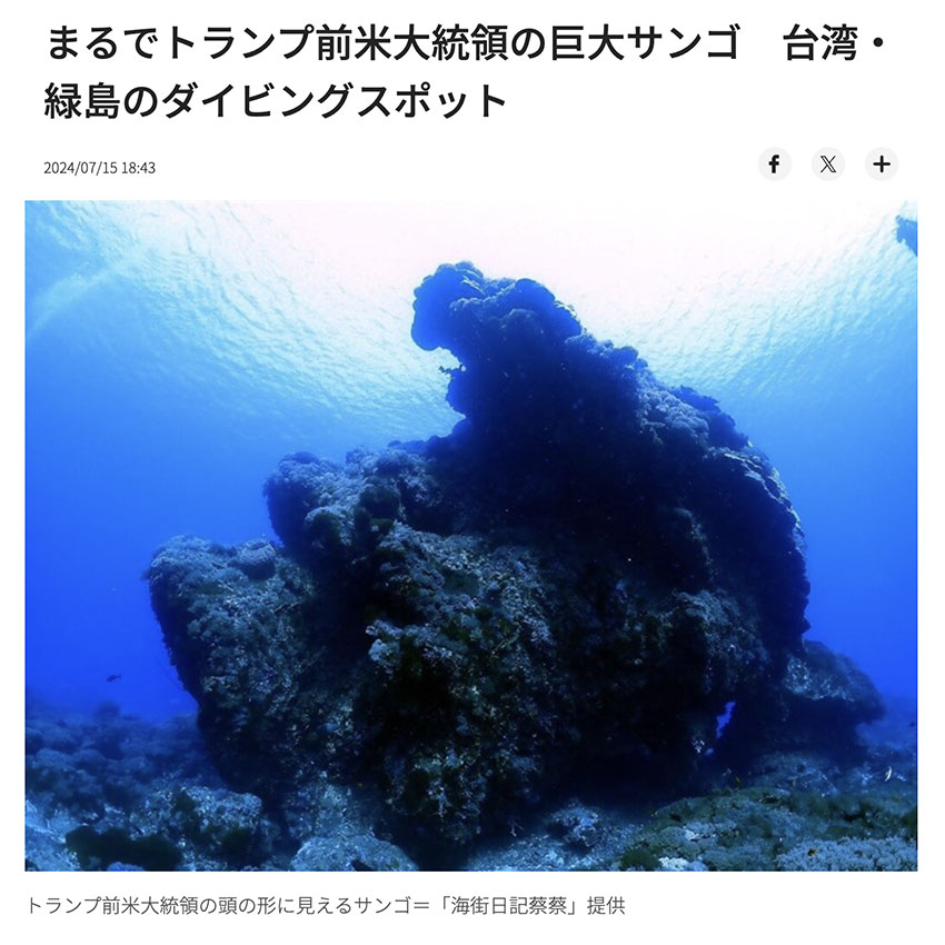 まるでトランプ米大統領の巨大サンゴ