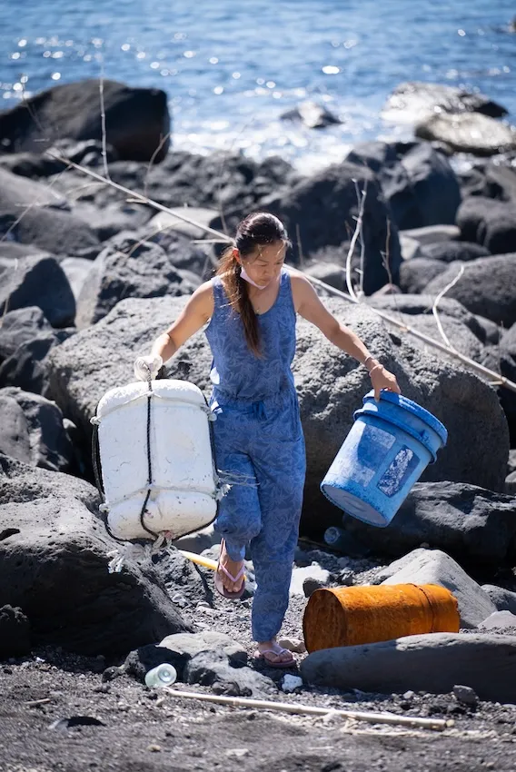 ビーチクリーンアップ(2022年10月22日 三宅島)