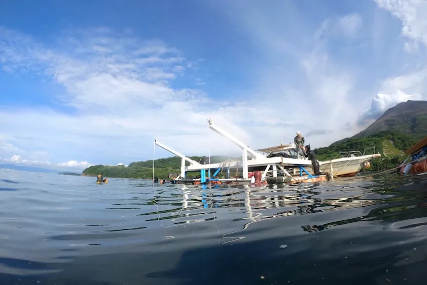 トレーニングの拠点となる8m×4mの大きさのプラットフォーム