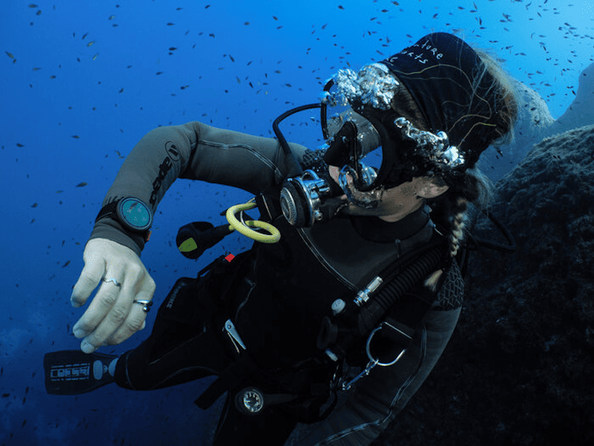 ダイバーの手首に馴染むコンパクトなデザイン