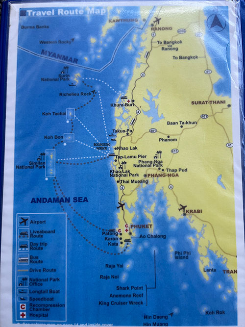 Blue Dolphin号移動マップ