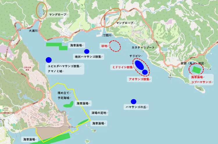 大浦湾マップ