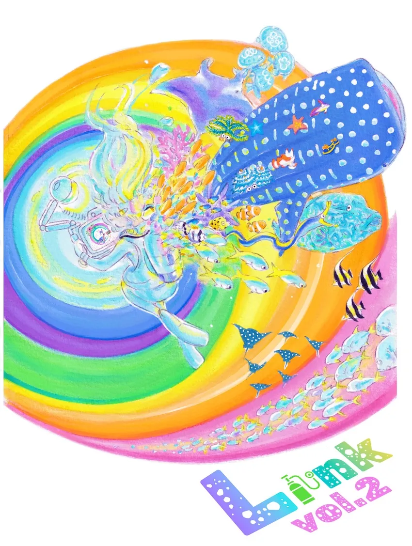 オリジナルTシャツは、潜水漫画家のむへいさるみさんによるデザイン。作品展示だけでなく、イベント全体を楽しむ特典も用意されている