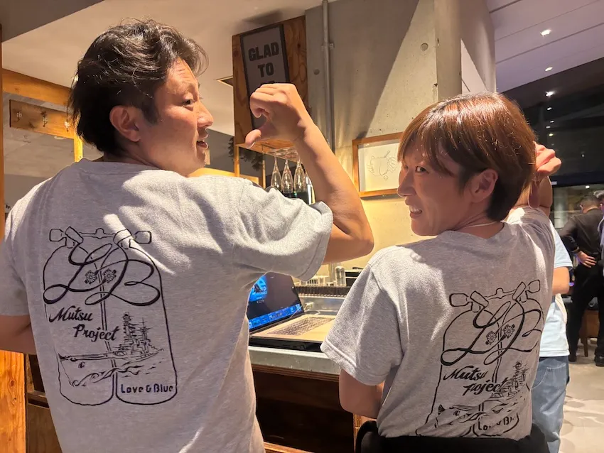 山口で戦艦陸奥の記録を残すプロジェクトを行うLove&Blue 小川智之氏のチーム