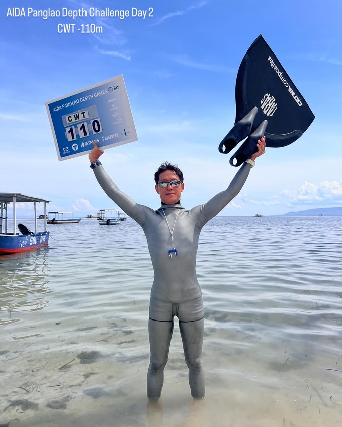 1年で-13m記録を伸ばし-110mに達成した原氏