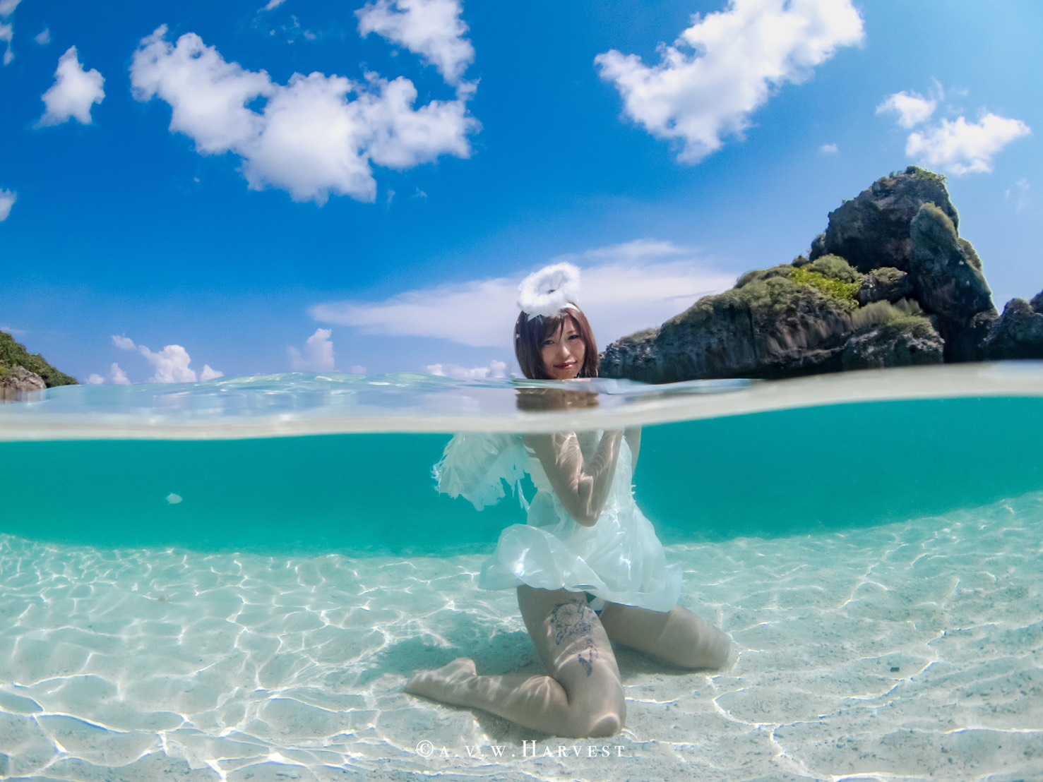 ハロウィンコスチュームで海へ