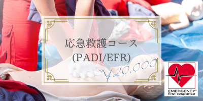 20,000円　応急救護コース（PADI/EFR）